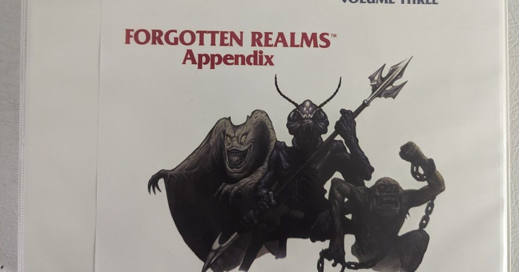 The Other Side blog: Monstrous Monday: Forgotten Realms Monstrous Compendiums