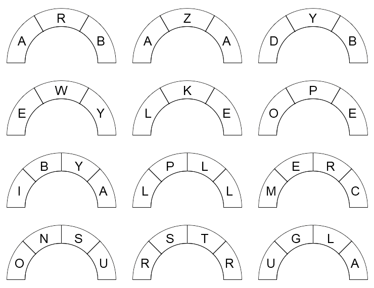 Redhead64's Obscure Puzzle Blog!: PUZZLE #494: Semicircle Sorting 6